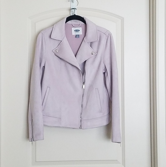 lavender moto jacket